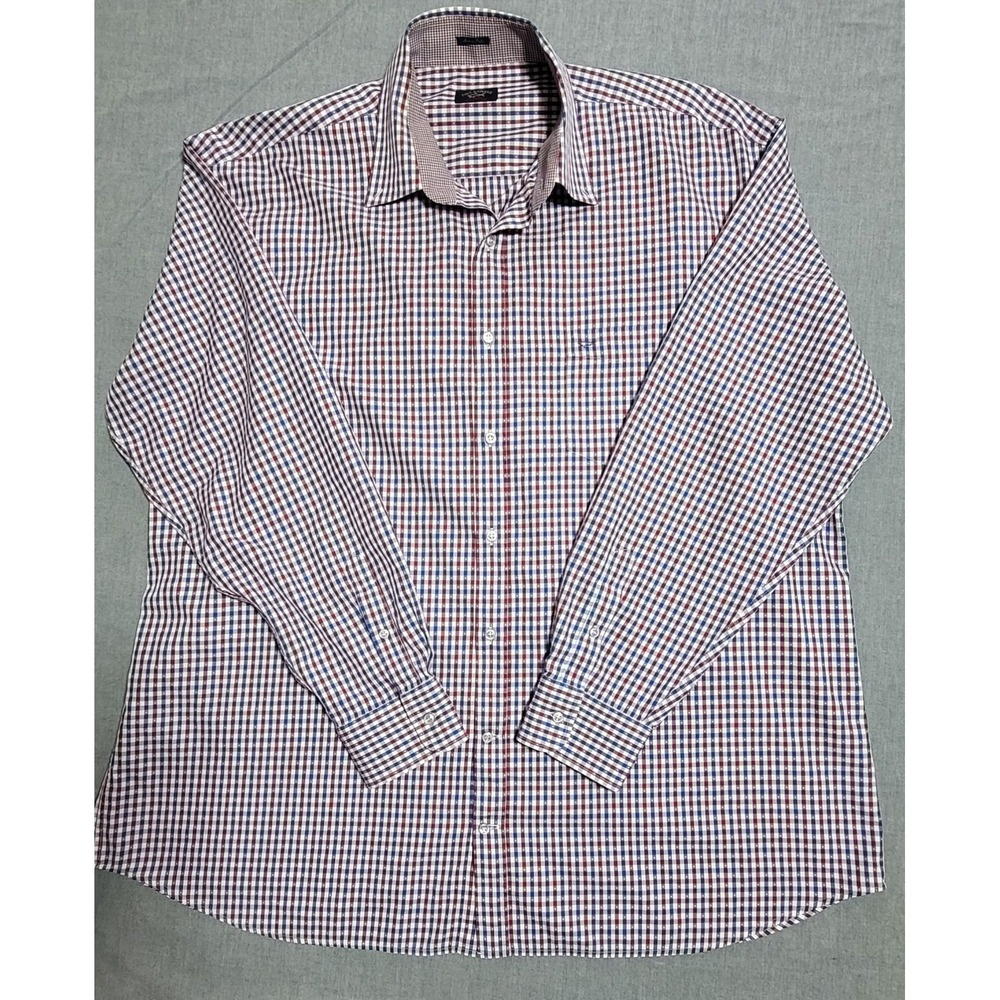 Men's Paul & Shark Yachting Multicolour Check Long Sleeved Shirt Sz / 2XL-3XL